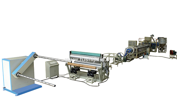 PE 发泡布挤出机